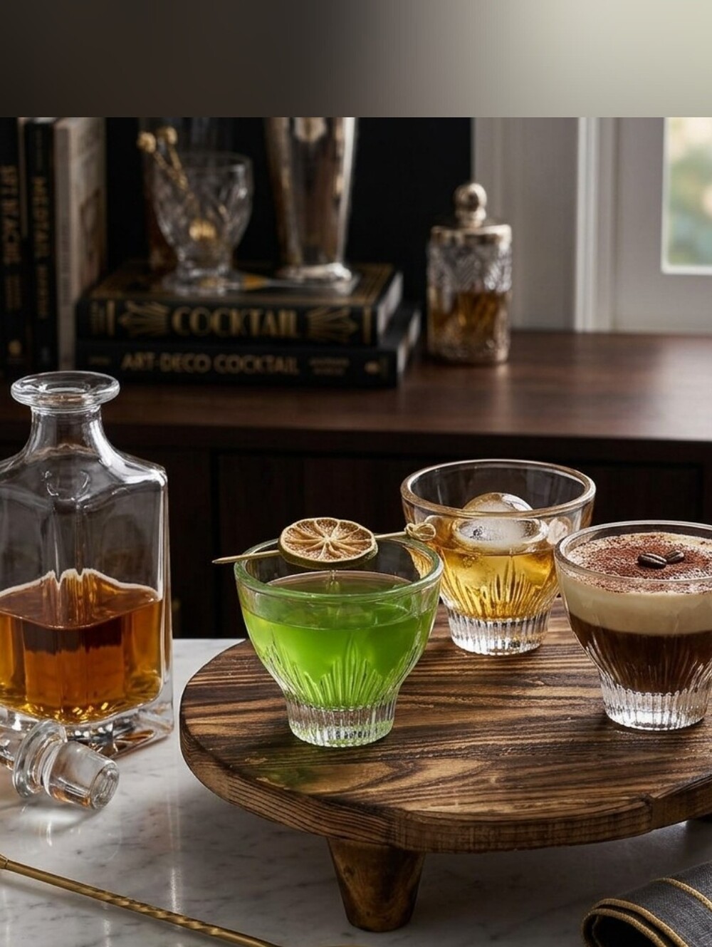 Vintage Mid century modern cocktail glasses set of 3
